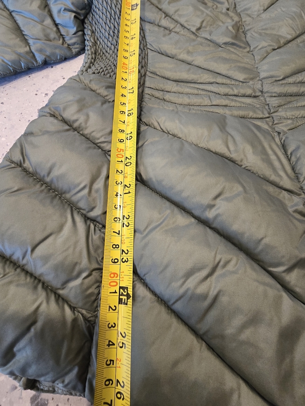Bernardo Olive Green Puffer Jacket Hooded Quilted Coat Women’s M - Picture 13 of 14
